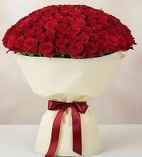 Букет 101 Красная роза Милано в Пречистое