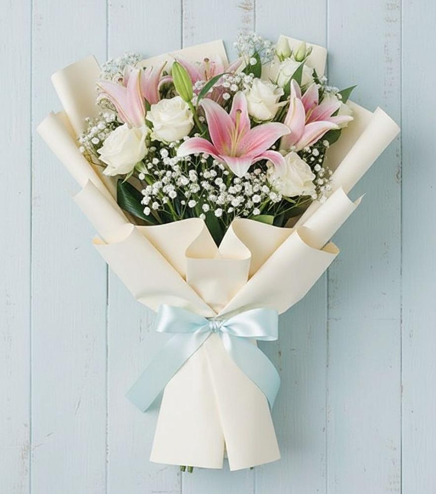 Букет цветов из: Лилии в Пречистое