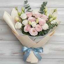 Букет цветов из:  Лизиантусы в Пречистое