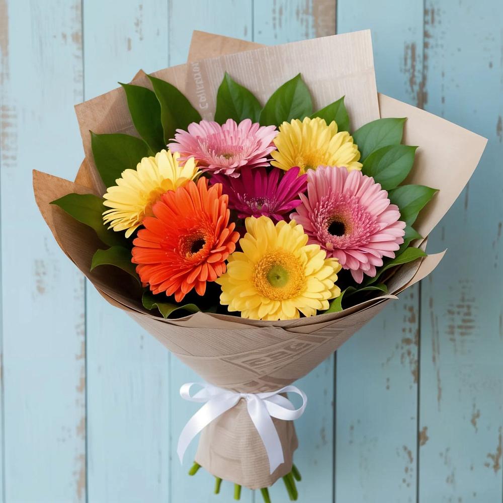 Букет цветов из: Герберы в Пречистое