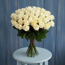 Букет 51 Белая роза Эдлесс Лав #REPLACE_PRED# Пречистое