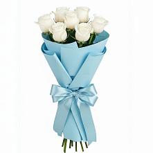 Букет 7 белых роз Проуд #REPLACE_PRED# Пречистое