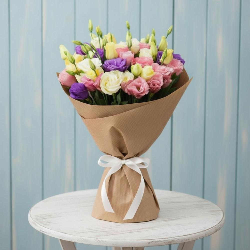 Букет цветов из: Лизиантусы в Пречистое