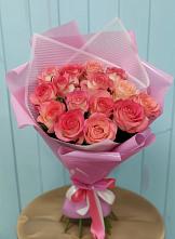 Букет 15 Розовых роз Равель #REPLACE_PRED# Пречистое