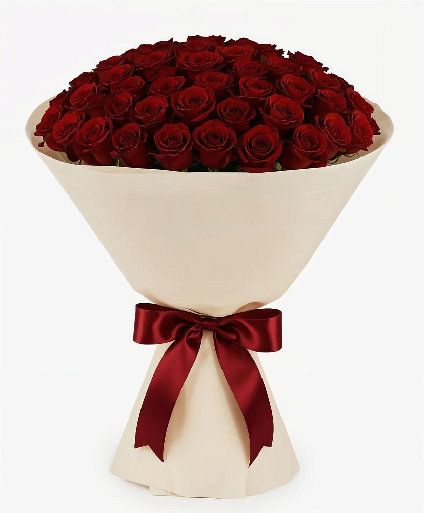 Букет 101 Бордовая роза Блэк Бакарра в Пречистое