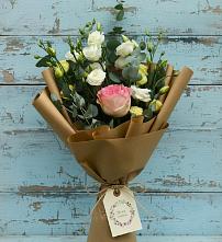 Букет цветов из:  Розы и Лизиантусы в Пречистое