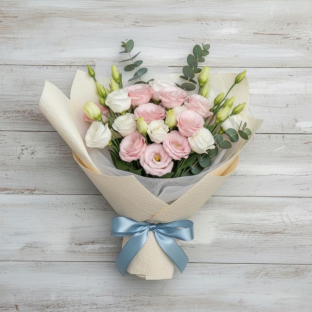 Букет цветов из: Лизиантусы в Пречистое